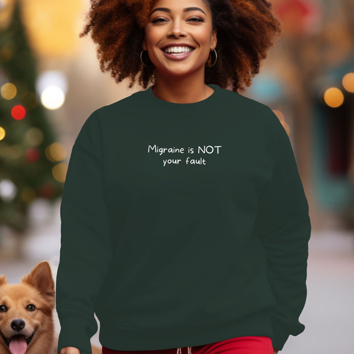 Migraine is NOT your fault - Unisex Crewneck Sweatshirt