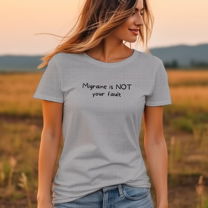 Migraine is NOT your fault - Unisex Soft Jersey Short Sleeve Tee