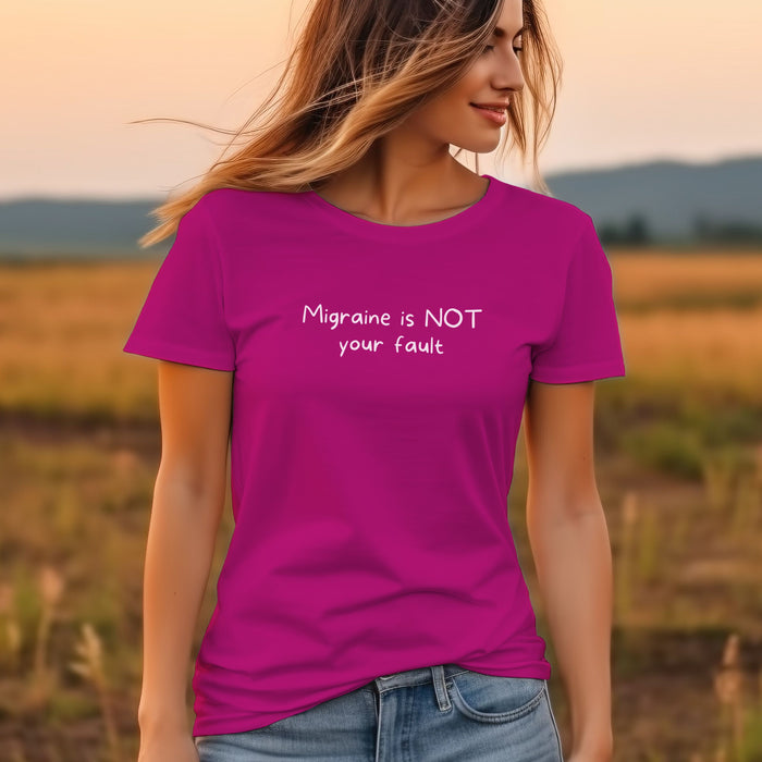 Migraine is NOT your fault - Unisex Soft Jersey Short Sleeve Tee