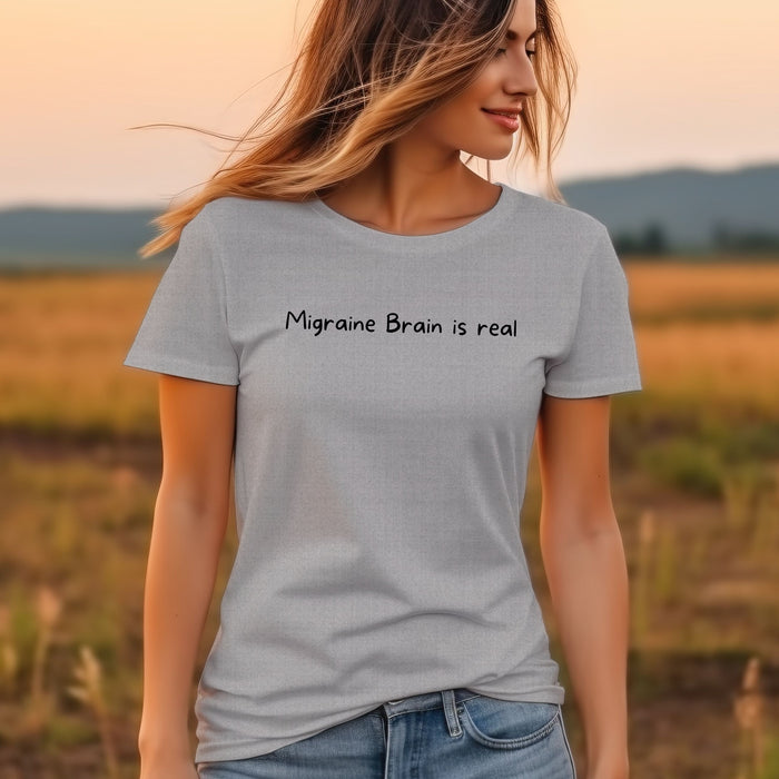 Migraine Brain is real - Unisex Soft Jersey Short Sleeve Tee