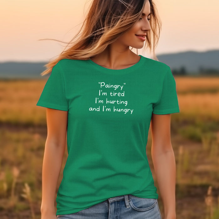 "Paingry" I'm tired I'm hurting and I'm hungry - Unisex Soft Jersey Short Sleeve Tee