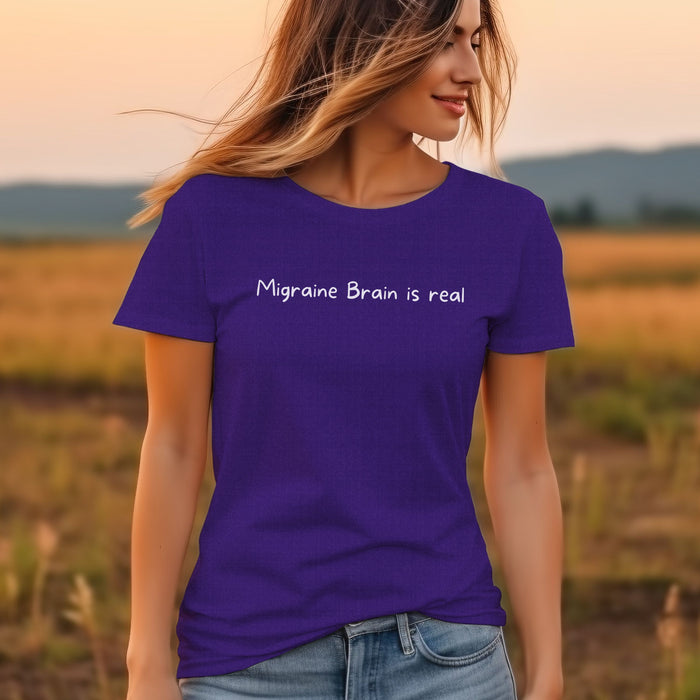 Migraine Brain is real - Unisex Soft Jersey Short Sleeve Tee